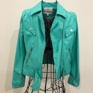 Faux leather jacket